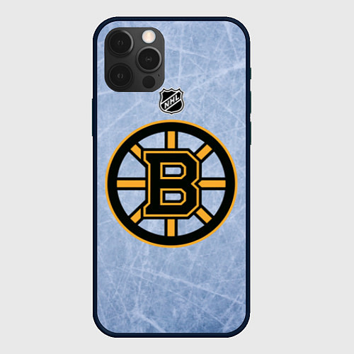 Чехол iPhone 12 Pro Max Boston Bruins: Hot Ice / 3D-Черный – фото 1