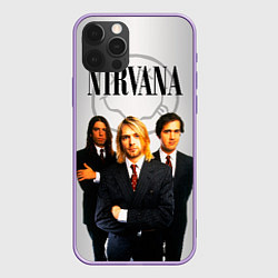 Чехол для iPhone 12 Pro Max Nirvana, цвет: 3D-сиреневый
