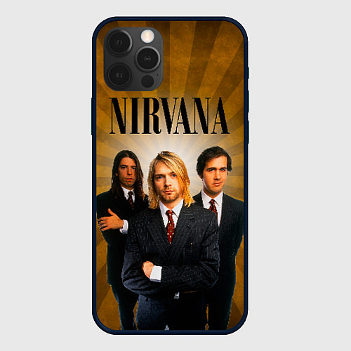 Чехол iPhone 12 Pro Max Nirvana / 3D-Черный – фото 1