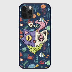 Чехол iPhone 12 Pro Max Cat skull - art