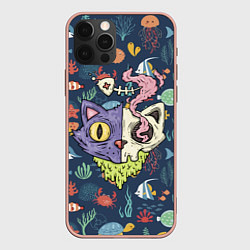 Чехол iPhone 12 Pro Max Cat skull - art