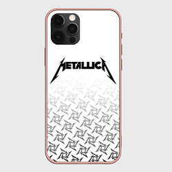 Чехол для iPhone 12 Pro Max METALLICA, цвет: 3D-светло-розовый