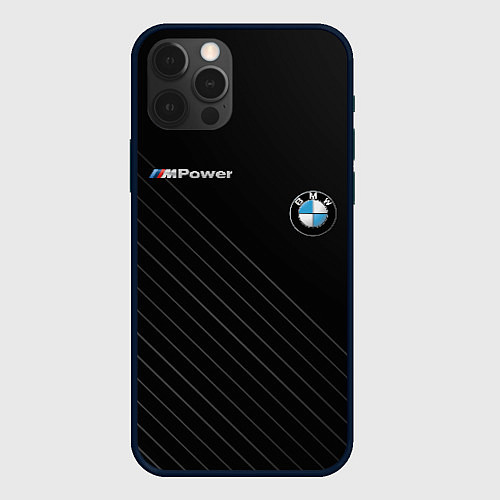 Чехол iPhone 12 Pro Max BMW / 3D-Черный – фото 1