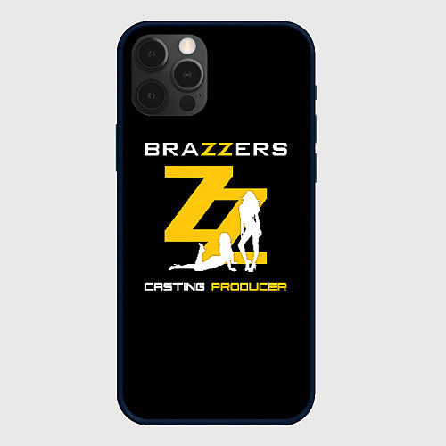 Чехол iPhone 12 Pro Max Brazzers Casting-producer / 3D-Черный – фото 1