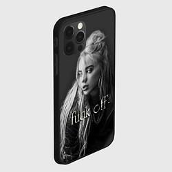 Чехол для iPhone 12 Pro Max Billie Eilish fak off, цвет: 3D-черный — фото 2