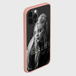 Чехол для iPhone 12 Pro Max Billie Eilish fak off, цвет: 3D-светло-розовый — фото 2