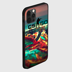 Чехол для iPhone 12 Pro Max CS GO logo abstract, цвет: 3D-черный — фото 2