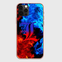 Чехол для iPhone 12 Pro Max L letter fire, цвет: 3D-светло-розовый