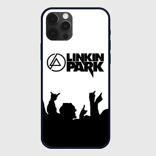 Чехол iPhone 12 Pro Max LINKIN PARK / 3D-Черный – фото 1