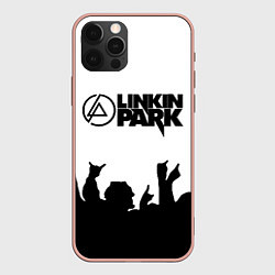Чехол для iPhone 12 Pro Max LINKIN PARK, цвет: 3D-светло-розовый