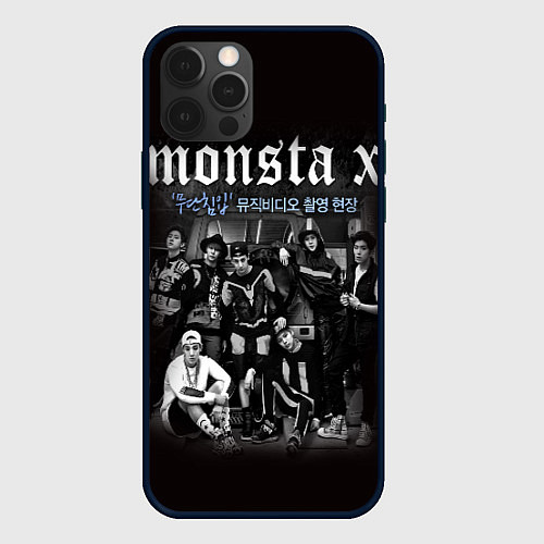 Чехол iPhone 12 Pro Max Monsta X / 3D-Черный – фото 1