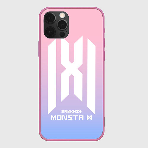 Чехол iPhone 12 Pro Max Monsta X / 3D-Малиновый – фото 1