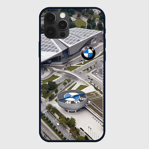 Чехол iPhone 12 Pro Max BMW city / 3D-Черный – фото 1