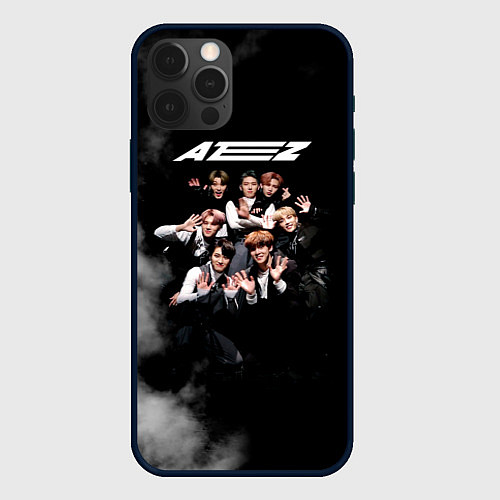 Чехол iPhone 12 Pro Max Ateez / 3D-Черный – фото 1