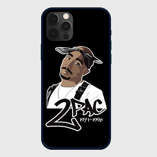 Чехол iPhone 12 Pro Max 2pac / 3D-Черный – фото 1