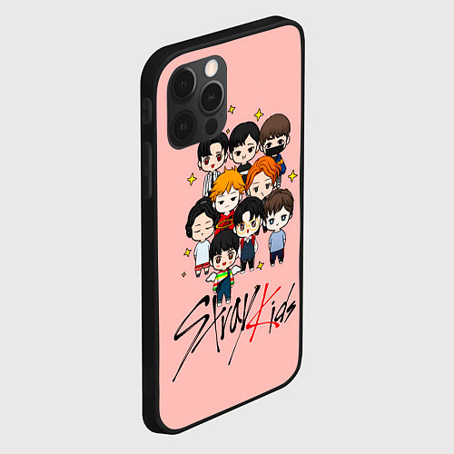 Чехол iPhone 12 Pro Max Stray Kids / 3D-Черный – фото 2