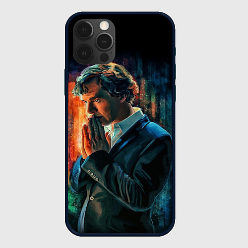 Чехол iPhone 12 Pro Max Sherlock / 3D-Черный – фото 1