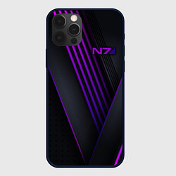 Чехол для iPhone 12 Pro Max Mass Effect N7, цвет: 3D-черный