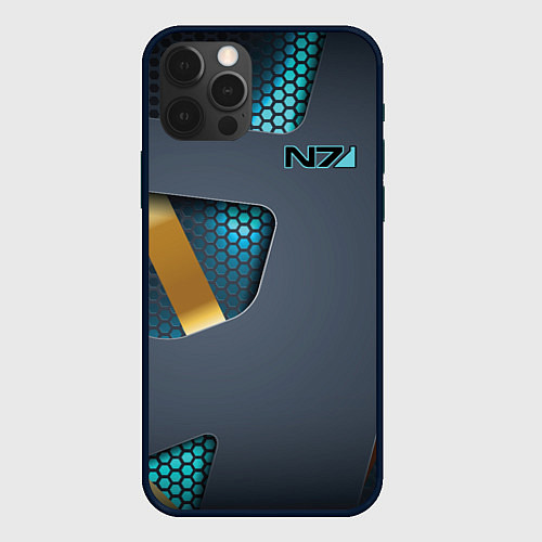 Чехол iPhone 12 Pro Max Mass Effect N7 / 3D-Черный – фото 1