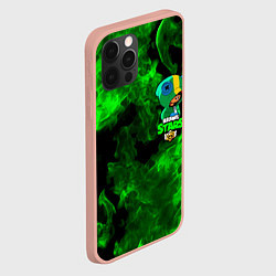 Чехол для iPhone 12 Pro Max Brawl Stars LEON, цвет: 3D-светло-розовый — фото 2