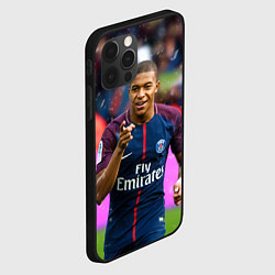 Чехол для iPhone 12 Pro Max Килиан Мбаппе, цвет: 3D-черный — фото 2