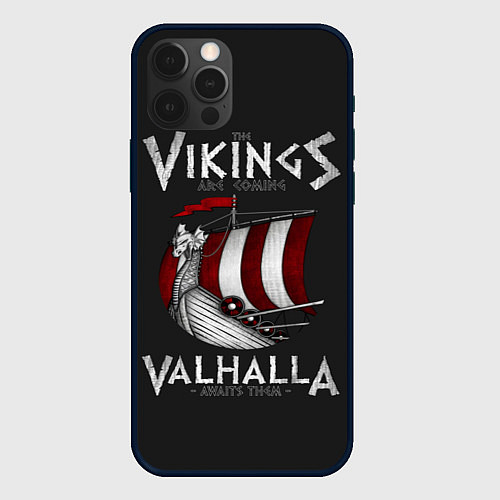 Чехол iPhone 12 Pro Max Vikings Valhalla / 3D-Черный – фото 1