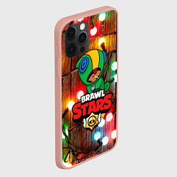 Чехол для iPhone 12 Pro Max BRAWL STARS НОВОГОДНИЙ, цвет: 3D-светло-розовый — фото 2