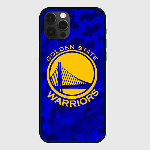 Чехол iPhone 12 Pro Max GOLDEN STATE WARRIORS / 3D-Черный – фото 1