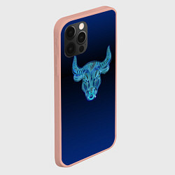 Чехол для iPhone 12 Pro Max Знаки Зодиака Телец, цвет: 3D-светло-розовый — фото 2