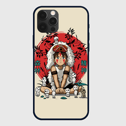 Чехол iPhone 12 Pro Max Princess Mononoke / 3D-Черный – фото 1