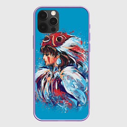 Чехол для iPhone 12 Pro Max Принцесса Мононоке, цвет: 3D-сиреневый