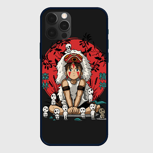 Чехол iPhone 12 Pro Max Princess Mononoke / 3D-Черный – фото 1