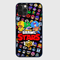 Чехол для iPhone 12 Pro Max BRAWL STARS, цвет: 3D-черный