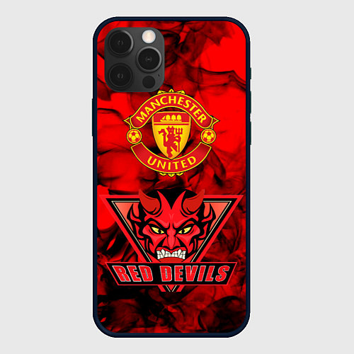 Чехол iPhone 12 Pro Max Manchester United / 3D-Черный – фото 1