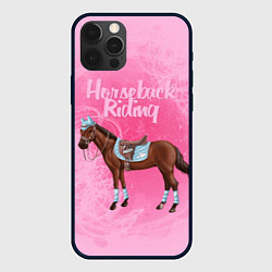 Чехол для iPhone 12 Pro Max Horseback Rading, цвет: 3D-черный