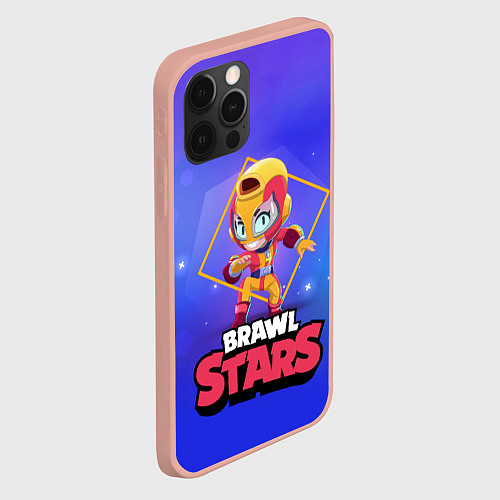 Чехол iPhone 12 Pro Max Brawl Stars Max / 3D-Светло-розовый – фото 2