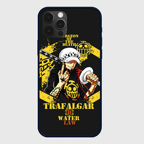 Чехол iPhone 12 Pro Max One Piece Trafalgar Water / 3D-Черный – фото 1