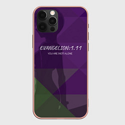 Чехол для iPhone 12 Pro Max Evangelion: 111, цвет: 3D-светло-розовый