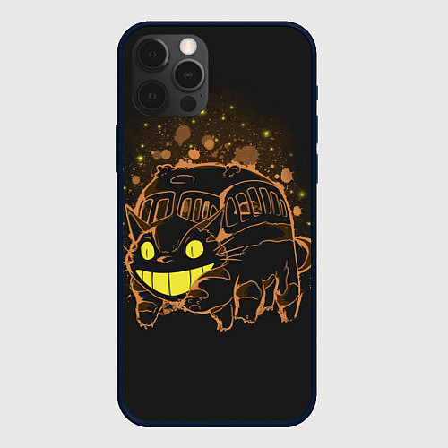 Чехол iPhone 12 Pro Max My Neighbor Totoro / 3D-Черный – фото 1