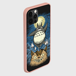 Чехол для iPhone 12 Pro Max My Neighbor Totoro, цвет: 3D-светло-розовый — фото 2