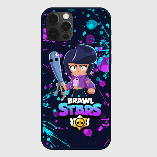 Чехол iPhone 12 Pro Max BRAWL STARS BIBI / 3D-Черный – фото 1