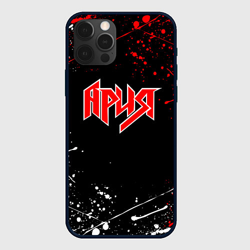 Чехол iPhone 12 Pro Max АРИЯ / 3D-Черный – фото 1