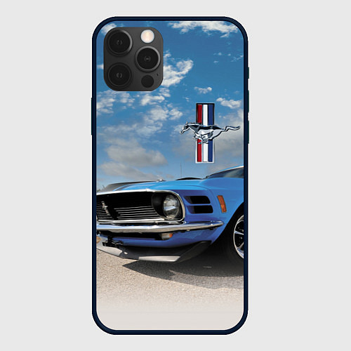 Чехол iPhone 12 Pro Max Mustang / 3D-Черный – фото 1