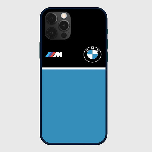 Чехол iPhone 12 Pro Max BMW БМВ / 3D-Черный – фото 1