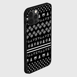Чехол для iPhone 12 Pro Max ВЕДЬМАК НОВОГОДНИЙ, цвет: 3D-черный — фото 2