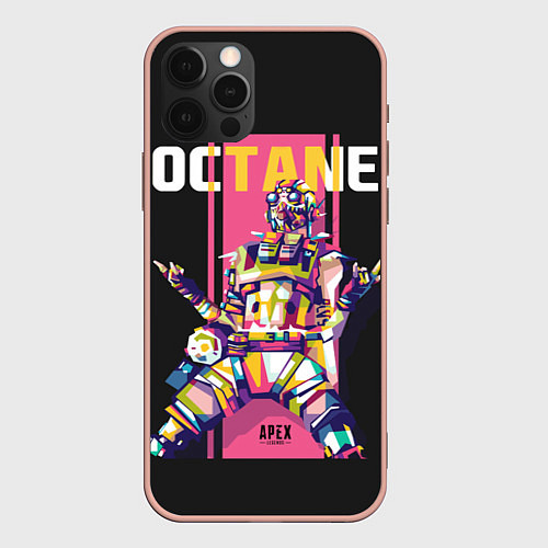 Чехол iPhone 12 Pro Max Apex Legends Octane / 3D-Светло-розовый – фото 1
