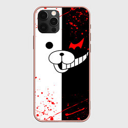 Чехол для iPhone 12 Pro Max MONOKUMA, цвет: 3D-светло-розовый