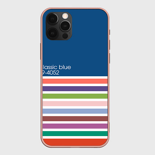 Чехол iPhone 12 Pro Max Pantone цвет года с 2012 по 2020 гг / 3D-Светло-розовый – фото 1