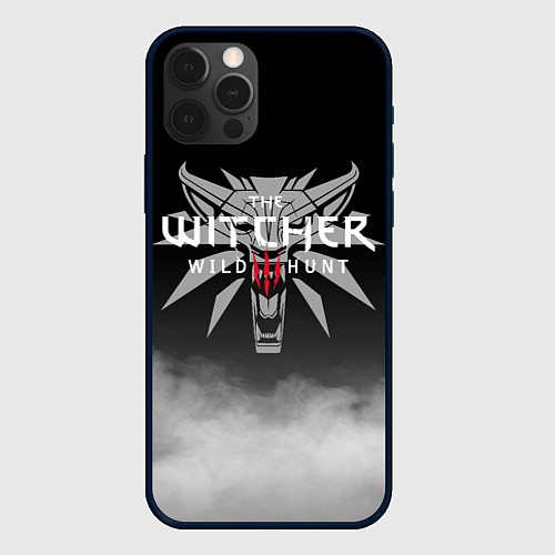 Чехол iPhone 12 Pro Max ВЕДЬМАК / 3D-Черный – фото 1