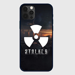 Чехол для iPhone 12 Pro Max STALKER, цвет: 3D-черный